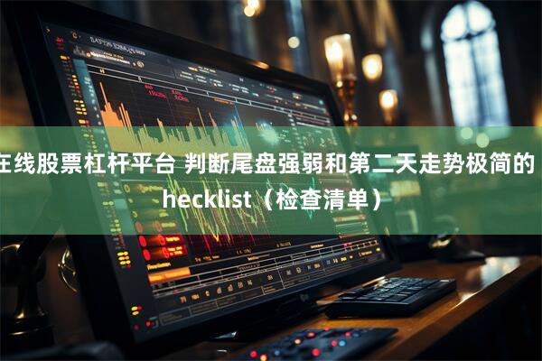 在线股票杠杆平台 判断尾盘强弱和第二天走势极简的 checklist（检查清单）