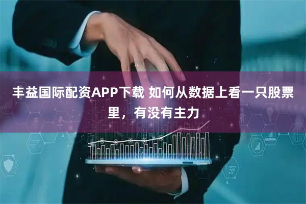 丰益国际配资APP下载 如何从数据上看一只股票里，有没有主力