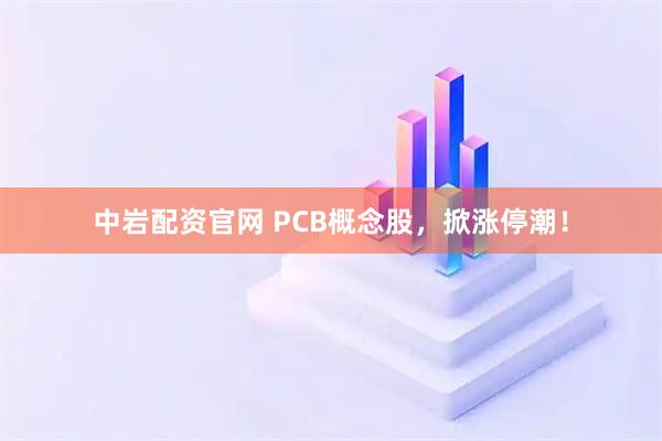 中岩配资官网 PCB概念股，掀涨停潮！